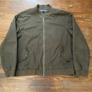 Mens Kenneth Cole Reactions Green Bomber Jacket - XXL